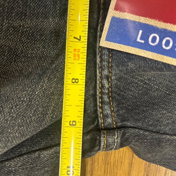 Wrangler Jeans Boys Loose Fit Dark Wash Adjustable Waistband Pants Size 10 - Picture 12 of 13